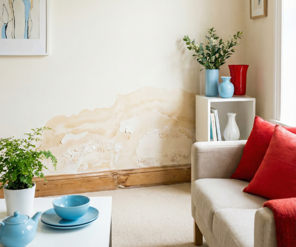 Daños por humedad en zócalo